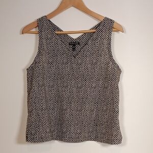 Eileen Fisher Cotton Lawn Printed Tank Top